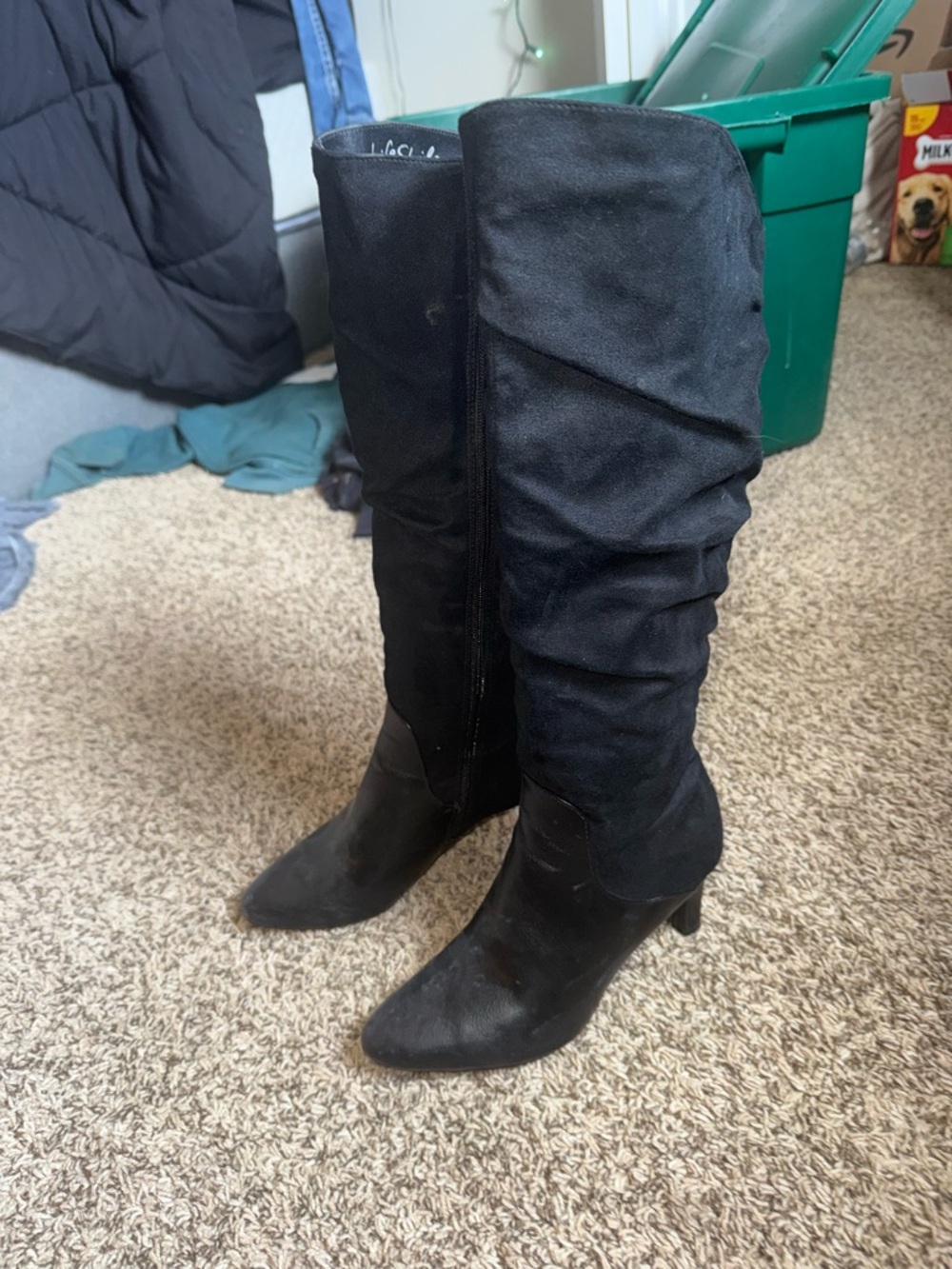 GLO jeans Black Over-the-Knee Slouch Boots